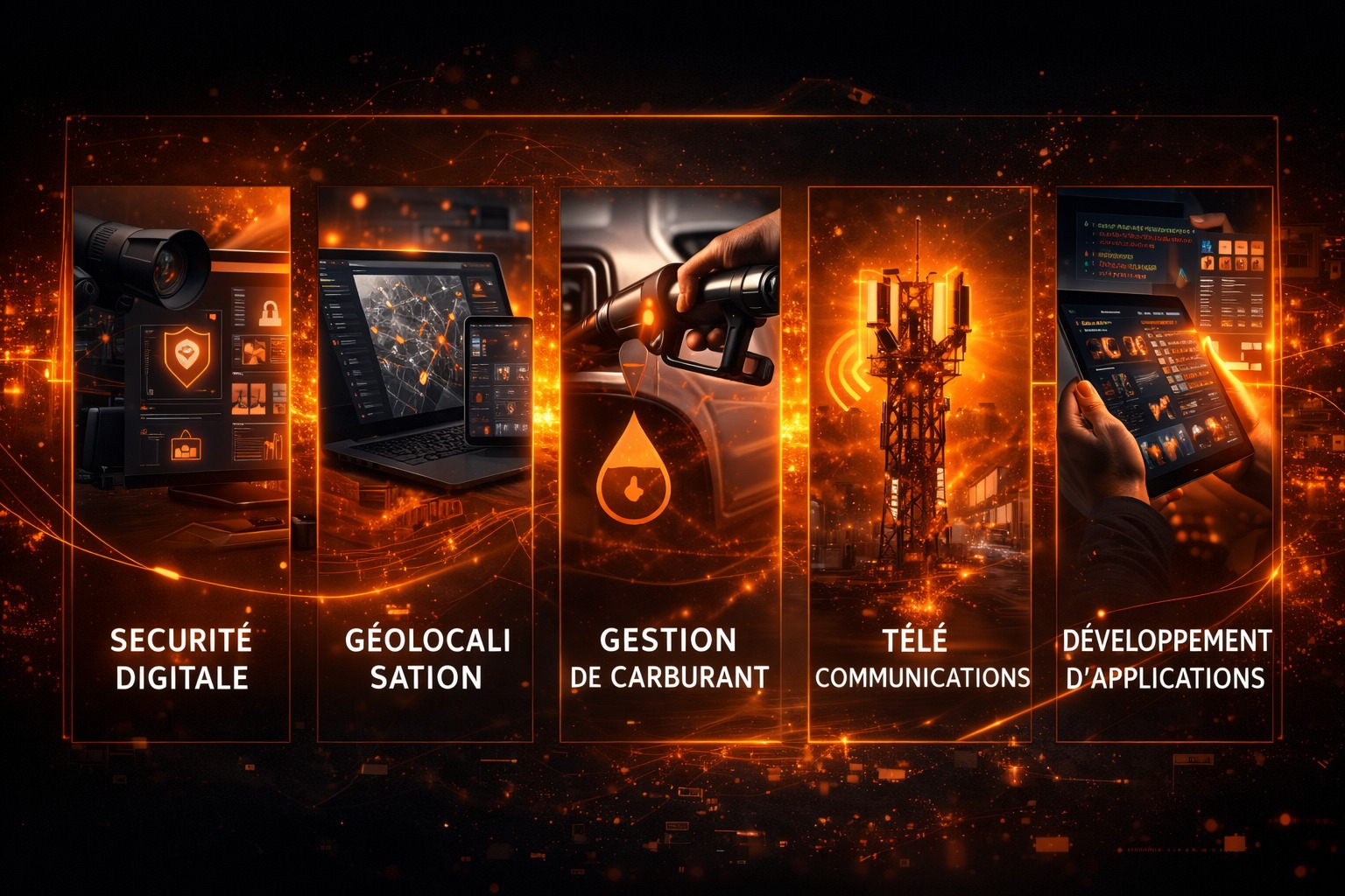 Services WMC - Sécurité, Géolocalisation, Carburant, Télécommunications, Applications